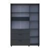 Skříň na oblečení Doros Thorn Antracit 3 DTD/3Š police 135х51.6х200 (44900494)