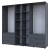 Set Doros Gelar s regálem Grafit 2+3 dveře 231,9×49,5×203,4 (42005057)