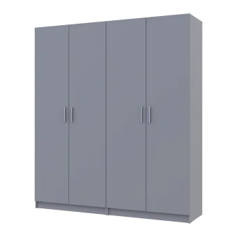 Sada Promo Šedá 2+2 dveře 180x48x204 (80737766)
