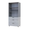 Skříň na oblečení Doros Thorn Borovice Natti/Šedá 2 DTD/3Š police 90х51.6х200 (44900466)