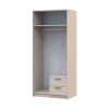 Šatní skříň Doros Rondy se zrcadlem Kašmír 2 dvere 82x52x195 (80738468)