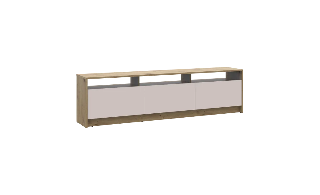TV stolek Doros U3 Dub Artisan / Kašmír 180×33×43 (41516203)
