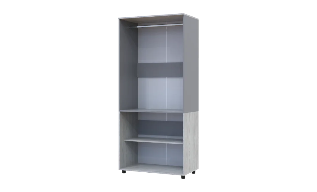 Skříň na oblečení Doros Thorn Borovice Natti/Šedá 2 DTD tyč 90х51.6х200 (44900463)