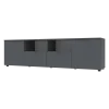 Komoda Doros Ron 4 Grafit 2 dveře 2 zásuvky 180 × 38 × 50 (44900234)