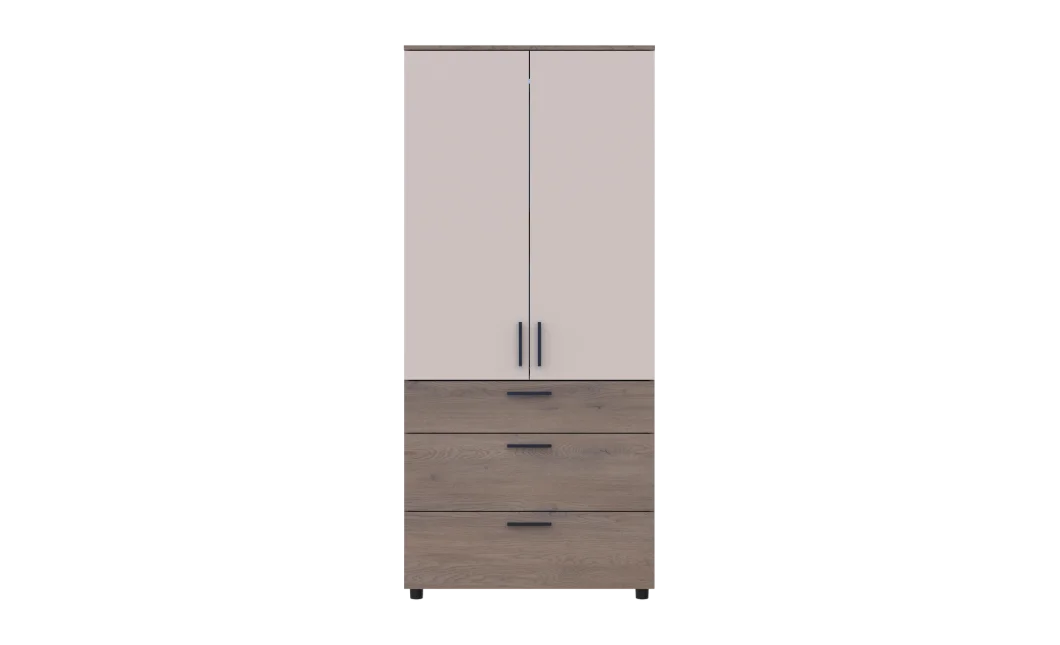 Skříň na oblečení Doros Thorn Cremona Cannolo/Kašmír 2 DTD/3Š police 90х51.6х200 (44900454)