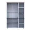 Skříň na oblečení Doros Thorn Bílá 3 DTD tyč 135x51.6x200 (44900483)
