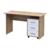 Kancelářský stůl Doros T3 Dub Evok/Bílý Dřevo 120 × 68 × 78 (41901064)