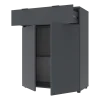 Komoda Doros Ron 2 2 dveře 1 zásuvka Grafit 80 × 38 × 100 (41516004)