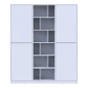 Skříň na oblečení Doros Morgan Bílý dveře DTD 180×40×210 (42001246)