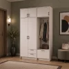 Šatní skříň Doros Rondi s věšákem a nástavcem Kašmír 2 dvere 142x52x236 (42005394)