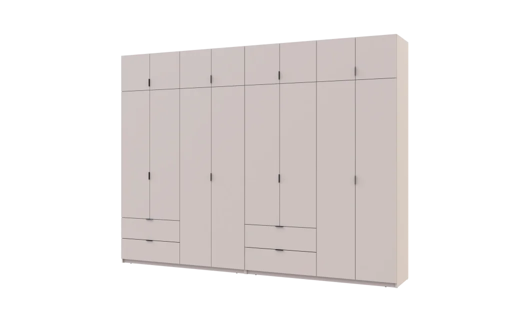Sada Lukas Kašmír/Kašmír 4+4 dveře 320x50x240 (42005128)