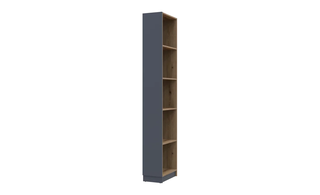 Regál Dale Antracit/Dub Evok 52x28x220 (41516267)