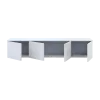 TV stolek Doros Levia Bílé dřevo 4 dveře 160x35x33 (41516117)