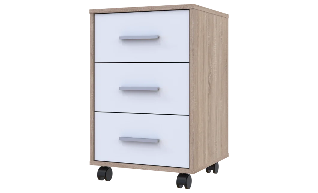 Komoda Doros T3 Dub Sonoma/Bílý 43×42×66,4 (41902060)