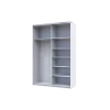 Skříň s posuvnými dveřmi Doros G-Caiser Bílá 2 Zrcadla / 3 části 160x60x240 (42002102)