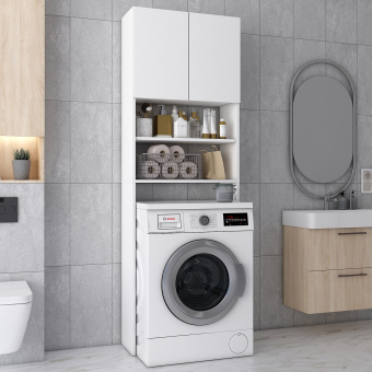 Skříň na pračku Doros Lola Mini Bílý DTD 64×26,6×190 (41516023)