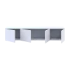 TV stolek Doros Levia Bílý 4 dveře 160x35x33 (41516091)