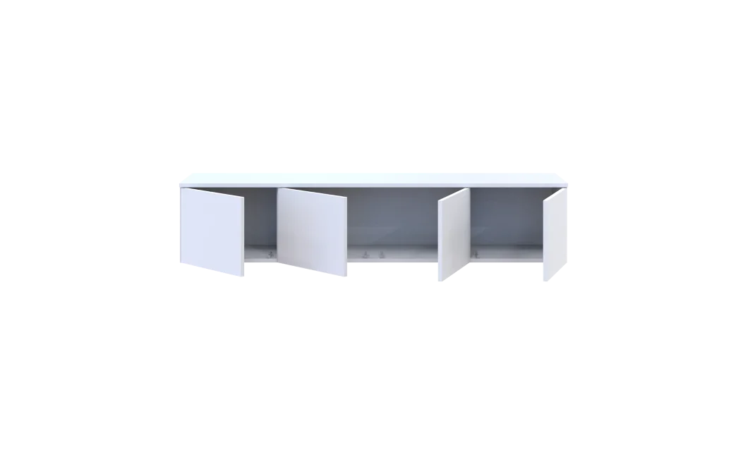 TV stolek Doros Levia Bílý 4 dveře 160x35x33 (41516091)