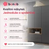 Šatní skříň s výklenkem a regálem Doros Dale Kašmír/Dub Artisan 4 dveře 234×52×220 (44900340)