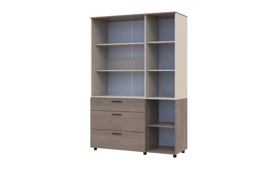 Skříň na oblečení Doros Thorn Cremona Cannolo/Kašmír 3 DTD/3Š police 135х51.6х200 (44900502)