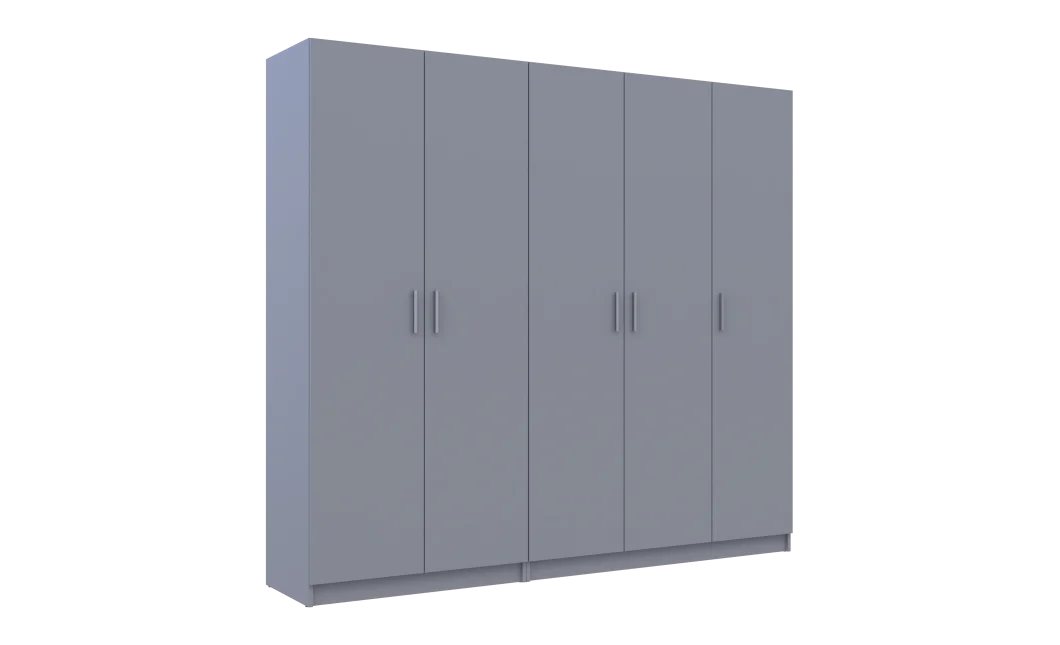 Sada Promo Šedá 2+3 dveře 225x48x204 (80737767)