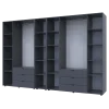 Set Doros Gelar s regálem Grafit 3+4 dveře 309,4×49,5×203,4 (42005062)