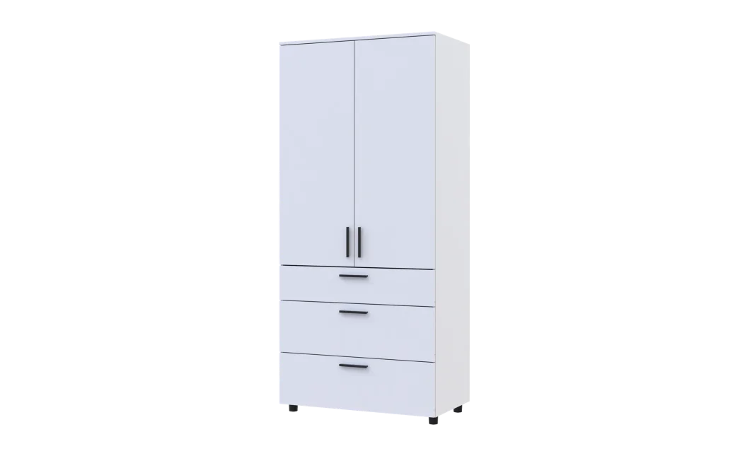 Skříň na oblečení Doros Thorn Bílá 2 DTD/3Š tyč 90х51.6х200 (44900437)