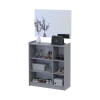 Botník se zrcadlem Doros Kassel Šedý 3 DTD 97×40×110 (42005509)