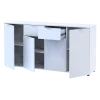 Komoda Doros Ron 7 Bílý 4 dveře 2 zásuvky 160 × 38 × 81 (44900222)