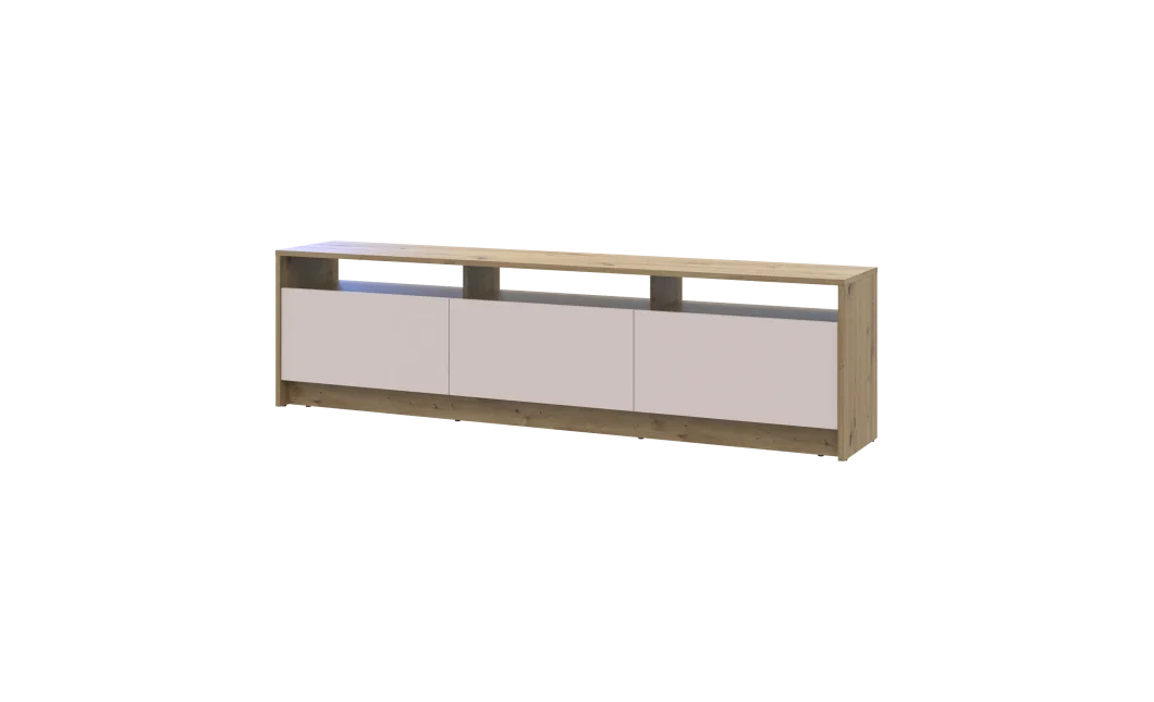 TV stolek Doros U3 Dub Artisan / Kašmír 180×33×43 (41516203)