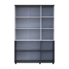 Skříň na oblečení Doros Thorn Antracit/Bílá 3 DTD police 135x51.6x200 (44900516)