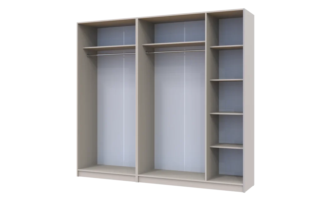 Skříň na oblečení set Promo Kašmír 2+3 dveře 225×48×204 (80737673)