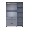 Skříň na oblečení Doros Thorn Šedá 3 DTD/3Š tyč 135х51.6х200 (44900489)