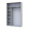 Šatní skříň Doros City Light Borovice Natti 1 DTD / 1 zrcadlo 150×60×225 (80736510)