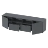 Komoda Doros Ron 4 Grafit 2 dveře 2 zásuvky 180 × 38 × 50 (44900234)
