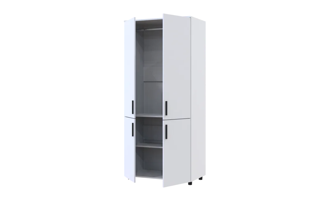 Skříň na oblečení Doros Thorn Bílá 2 DTD tyč 90х51.6х200 (44900435)