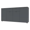 Komoda Doros Ron 7 Grafit 4 dveře 2 zásuvky 160 × 38 × 81 (44900236)