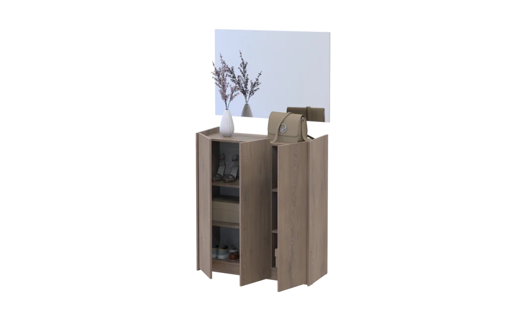 Botník se zrcadlem Doros Kassel Cannolo 3 DTD 97×40×110 (42005503)