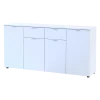 Komoda Doros Ron 7 Bílý 4 dveře 2 zásuvky 160 × 38 × 81 (44900222)