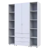 Set Doros Gelar se 2 regálů Bílý 2 dveře 153,9×49,5×203,4 (42005030)