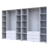 Šatní skříň na oblečení Doros Gelar set Bílá 4+4 dveře 310×49,5×203,4 (42002121)