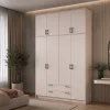 Šatní skříň Doros Rondy s s vysokým nástavcem Kašmír 4 dvere 160x52x260 (80738488)