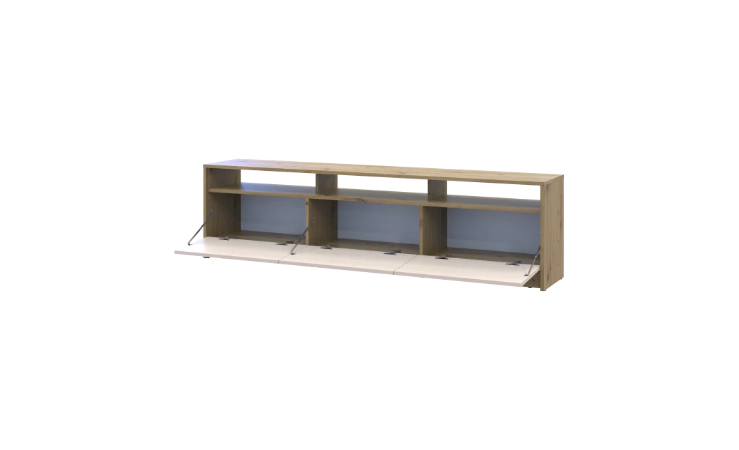 TV stolek Doros U3 Dub Artisan / Kašmír 180×33×43 (41516203)