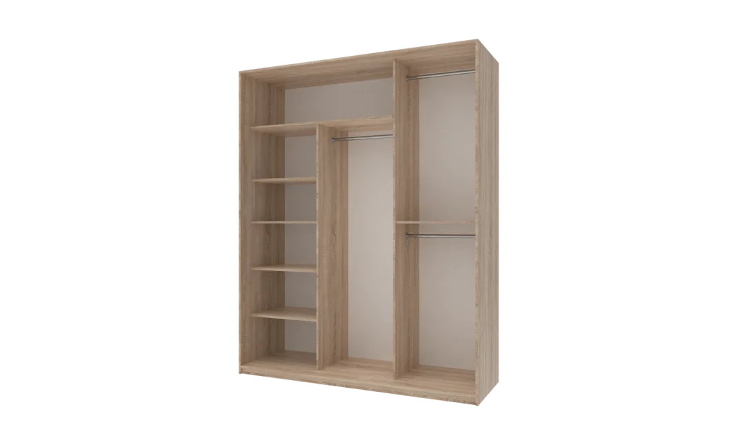 Šatní skříň Doros City Light Dub Sonoma 3 DTD 180×60×225 (42002003)