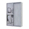 Šatní skříň Doros City Light Borovice Natti 1 DTD / 1 zrcadlo 120×60×225 (80736498)