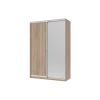 Šatní skříň Doros City Light Dub Sonoma 1 DTD / 1 zrcadlo 150×60×225 (42002039)