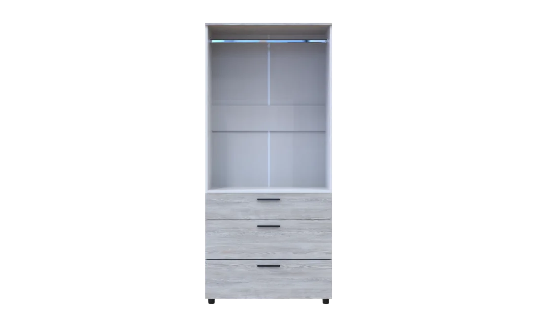 Skříň na oblečení Doros Thorn Borovice Natti/Bílá 2 DTD/3Š tyč 90х51.6х200 (44900461)