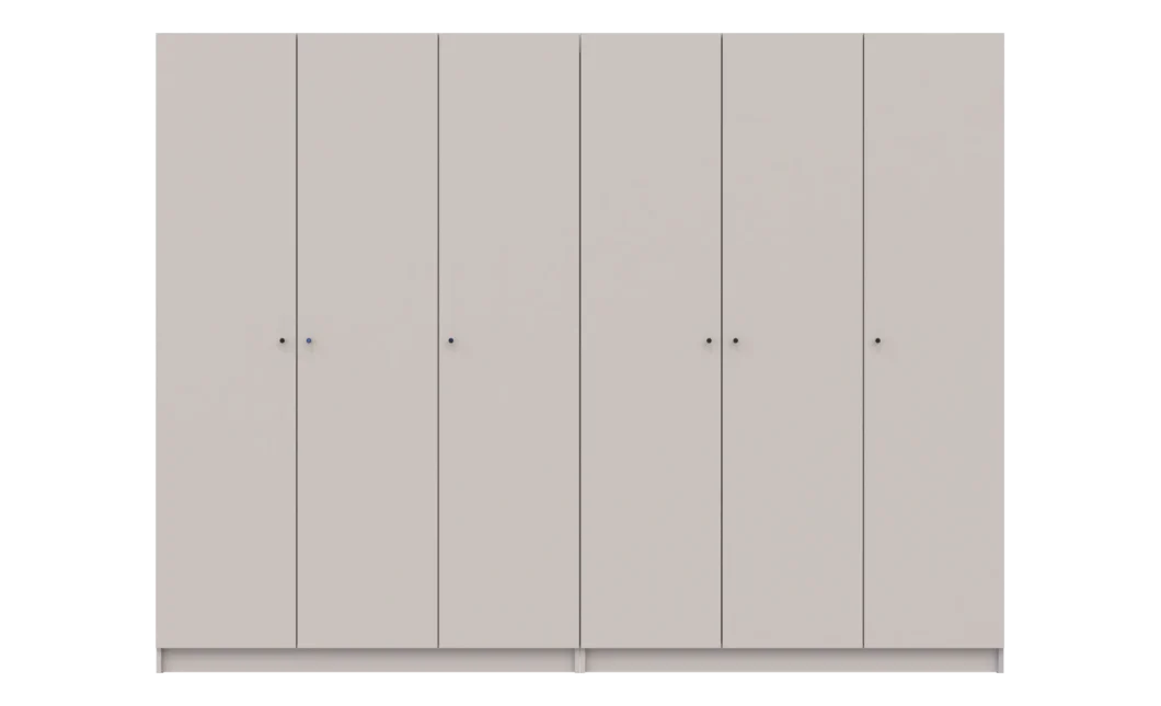 Skříň na oblečení Doros Promo Kašmír 3+3 dveře 270×48×204 (80737674)