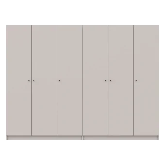 Skříň na oblečení Doros Promo Kašmír 3+3 dveře 270×48×204 (80737674)