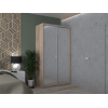 Šatní skříň Doros City Light Dub Sonoma 2 zrcadla 120×60×225 (42002036)